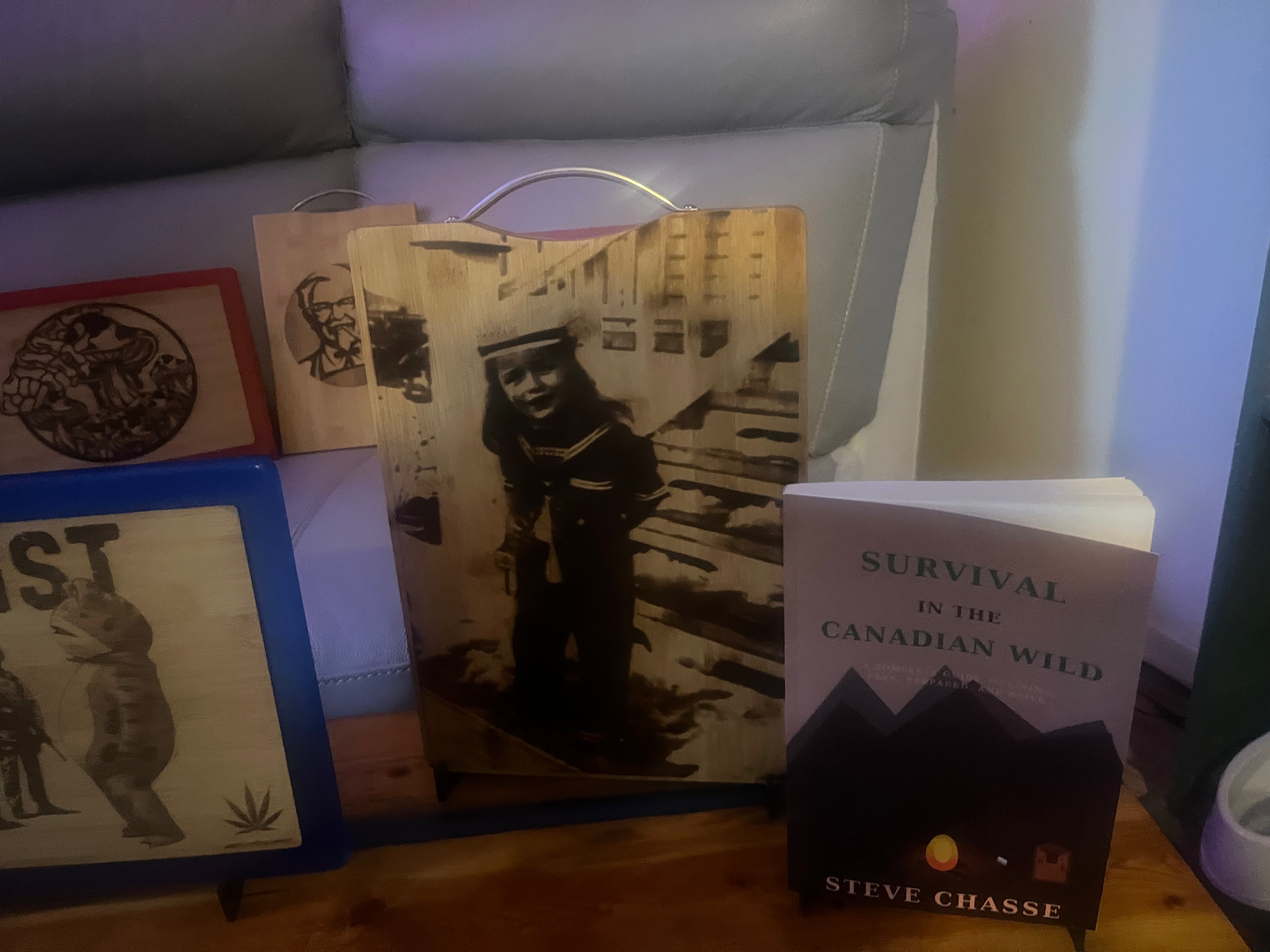 Laser Engraved Wood Portrait  20×30 cm