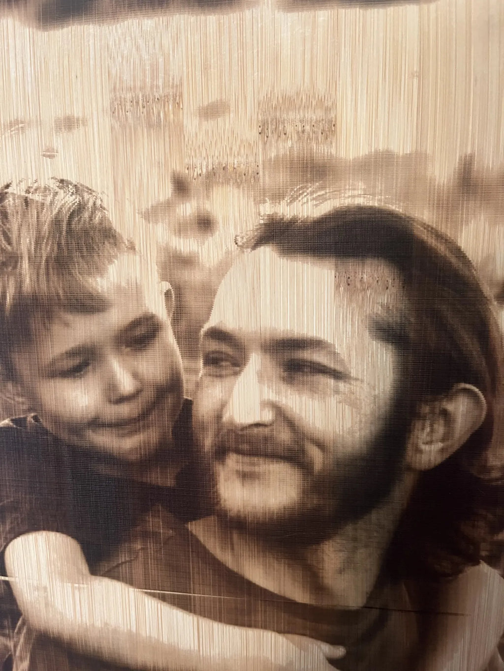 Laser Engraved Wood Portrait  20×30 cm